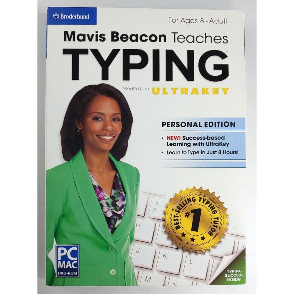 Mavis Beacon Teaches Typing - Windows PC/Mac Computer Software DVD-Rom